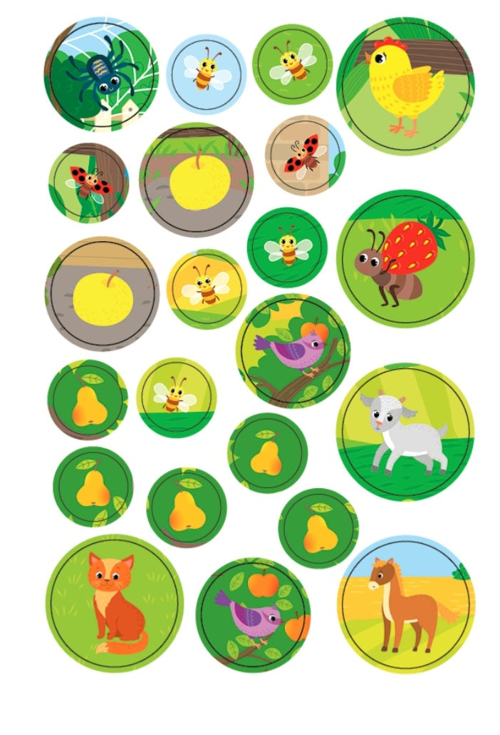 Великі наліпки для малят. Барвистий півник.
Ірина Цибань