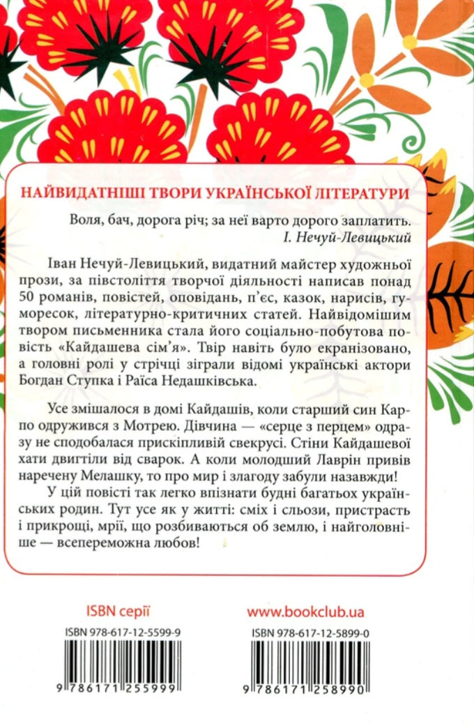 Кайдашева сім'я.
Іван Нечуй-Левицький