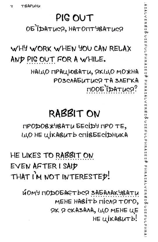 Visual English-Ukrainian Phrasal Verbs & Useful Phrases Handbook. Візуалізований англійсько-український довідник фразових дієслів та найуживаніших виразів. Микита Бардаков
