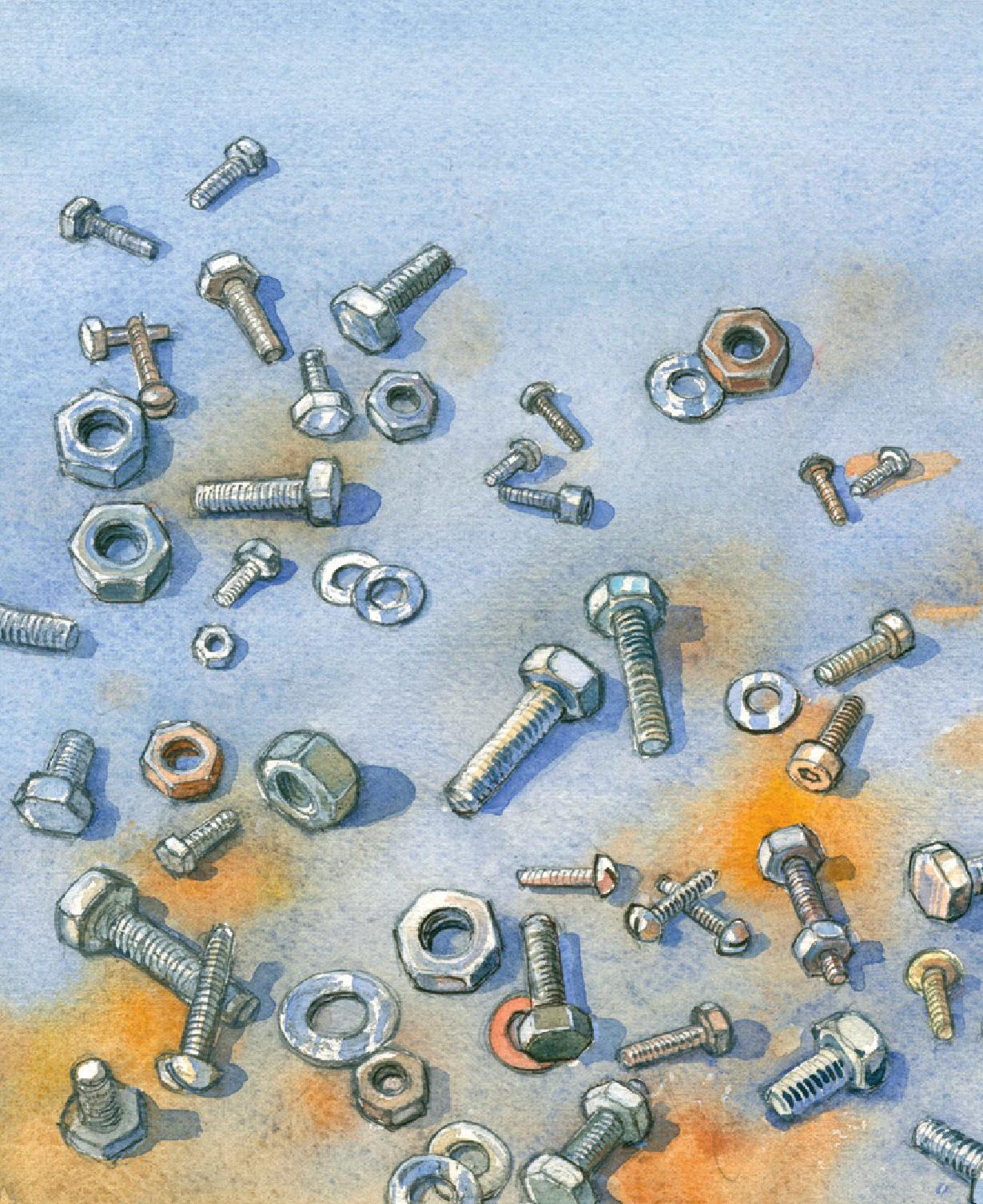 Мулле Мек майструє автомобіль. Ґеорґ Юганссон