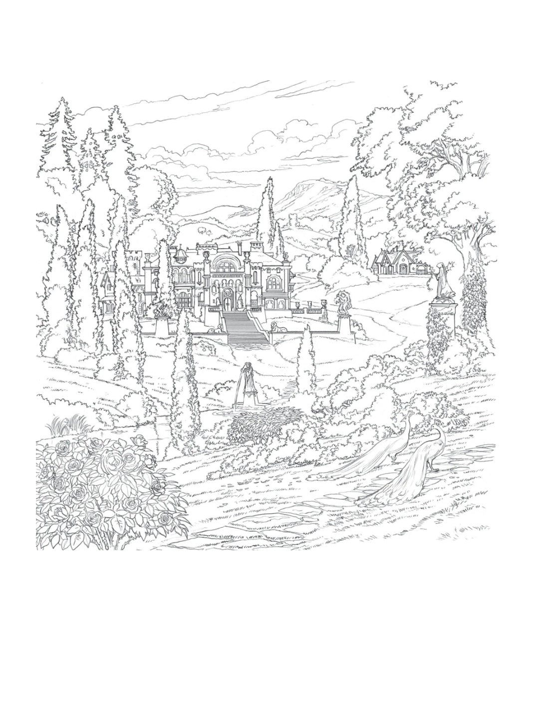 Двір шипів і троянд. Розмальовка. Сара Дж. Маас