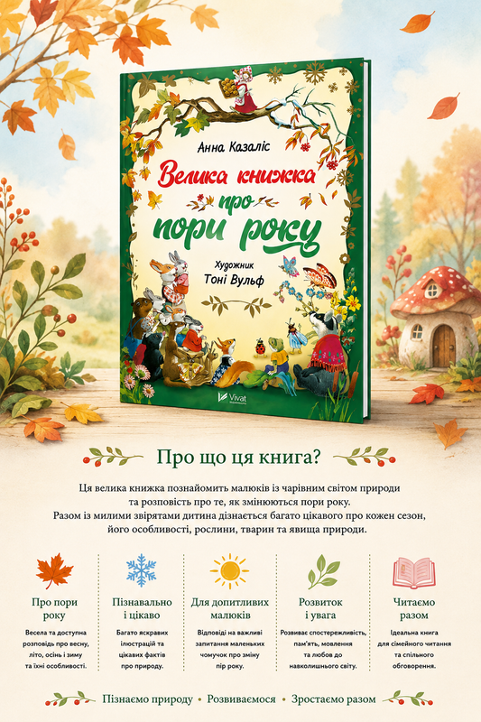 Велика книжка про пори року. Анна Казаліс