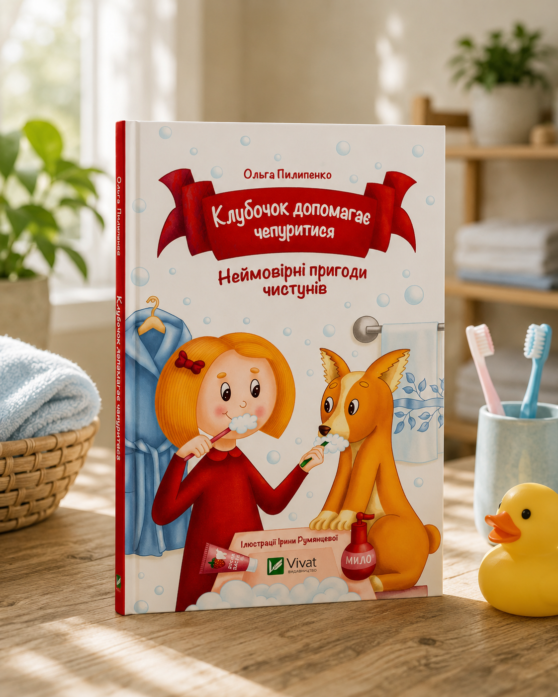 Клубочок допомагає чепуритися. Неймовірні пригоди чистунів. Ольга Пилипенко
