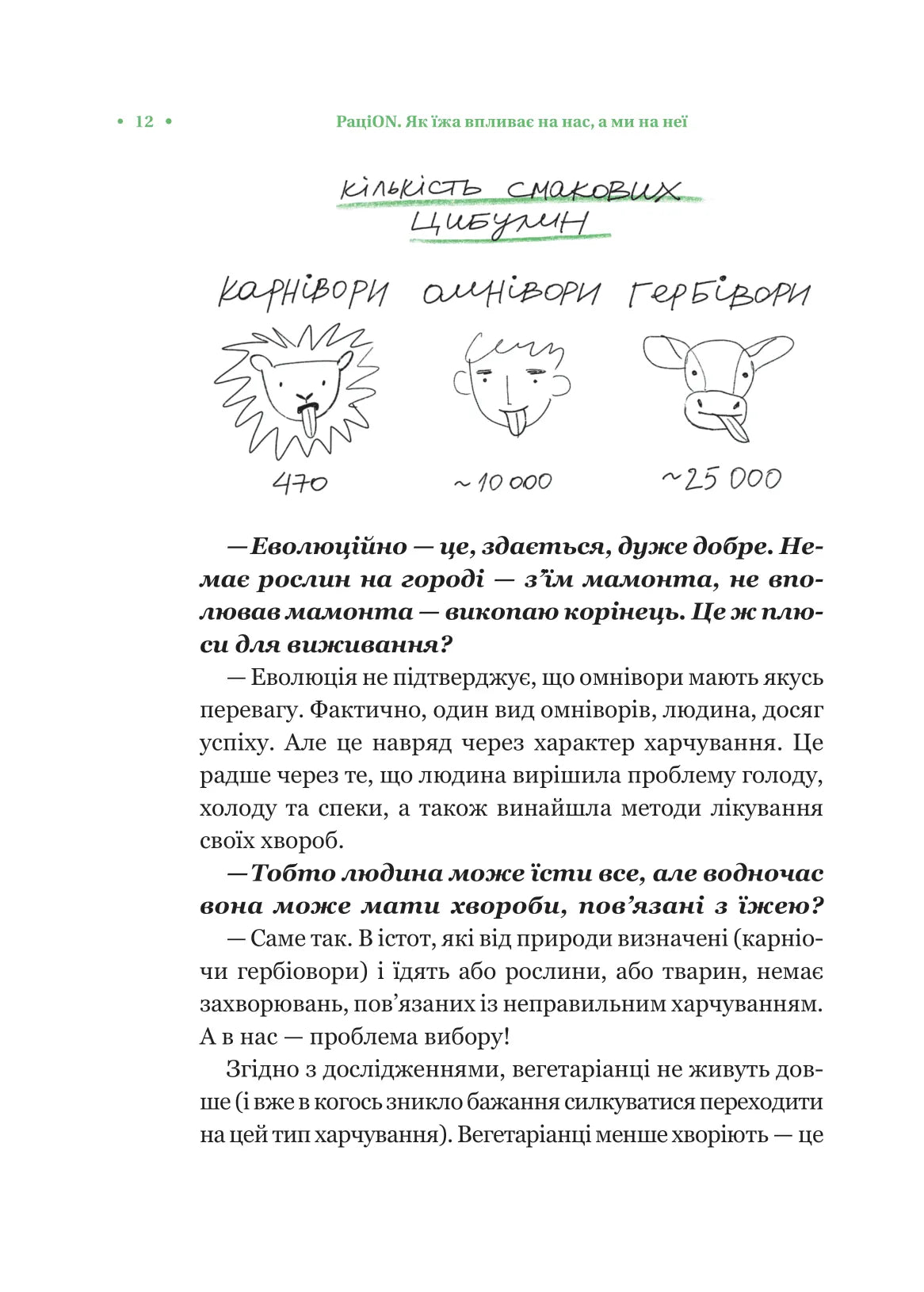 РаціON. Як їжа впливає на нас, а ми на неї. Віктор Досенко, Ірина Виговська. Раціон
