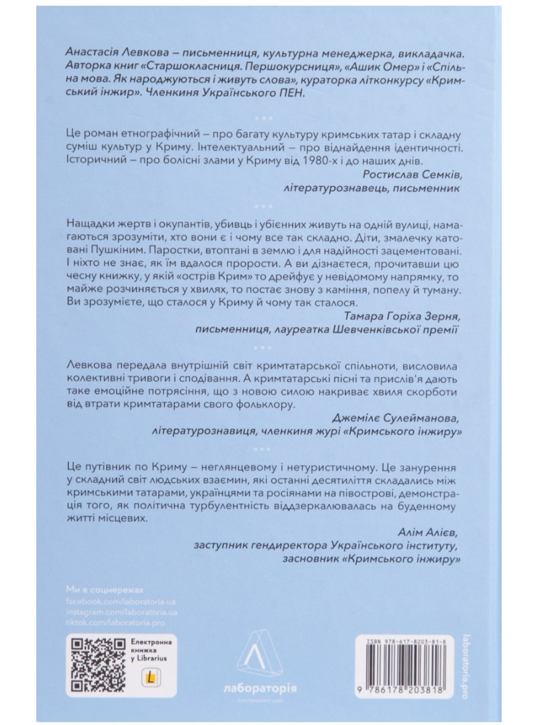 За Перекопом є земля. Анастасія Левкова