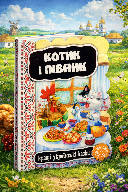 Котик і півник. Картонна книга