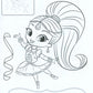 Shimmer & Shine. Розмальовка з наклейками