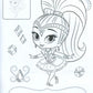 Shimmer & Shine. Розмальовка з наклейками